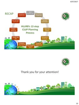 4/07/2017
10
M│E        
CLUP & ZO
Organize
Identify 
Stakeholders
Set the 
Vision
Situation 
Analysis
Goals & 
Objectives
De