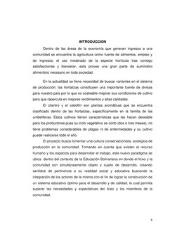 6 
 
 
INTRODUCCION  
Dentro de las áreas de la economía que generan ingresos a una 
comunidad se encuentra la agricultura co