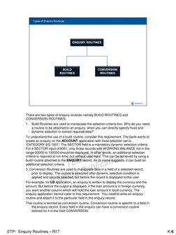 T24 Enquiry Routines Overview | PDF | Subroutine | Parameter (Computer ...