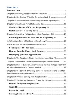 Contents 
Introduction ..................................................................................... 1 
Chapter 1: Ru