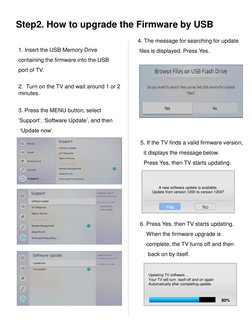 Samsung TV Firmware Update Guide | PDF | Computer File | Usb