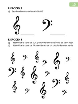 EJERCICIO 2
a)
Escribe el nombre de cada CLAVE
____________                              _____________
EJERCICIO 3
a)
Identif