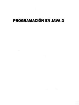 PROGRAMACIÓN EN JAVA 2 
