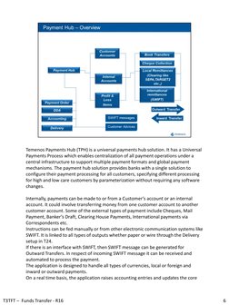 Temenos Payments Hub Overview | PDF | Payments | Debits And Credits