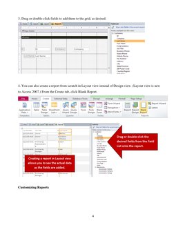 MS Access Report and Form Creation Guide | PDF | Databases ...