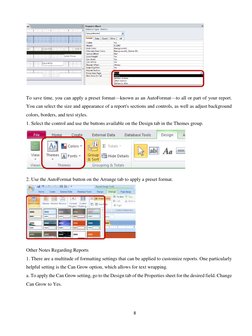 MS Access Report and Form Creation Guide | PDF | Databases ...