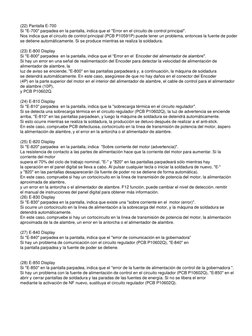 (22) Pantalla E-700
Si "E-700" parpadea en la pantalla, indica que el "Error en el circuito de control principal".
Nos indica