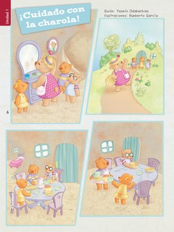 ¡Cuidado con
la charola!
Guión: Yazmín Odabachian
Ilustraciones: Humberto García
Unidad 1
