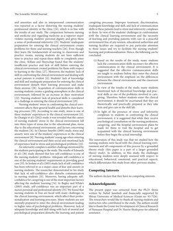 The Scientific World Journal
5
and amenities and also in interpersonal communication
was reported as a factor distorting the