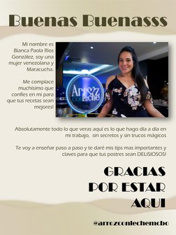 Buenas Buenasss 
Mi nombre es 
 Bianca Paola Ríos 
González, soy una 
mujer venezolana y 
Maracucha. 
 
Me complace 
muchísim