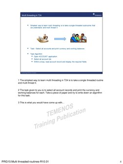 Multi-Threading in T24 Routines | PDF | Subroutine | Thread (Computing)