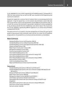 3
 it was adaptable for use on both engineering and building projects. Consequently, in 
1995, the main contracts for use wit