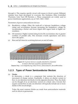 X TOPIC 1  FUNDAMENTALS OF POWER ELECTRONICS 
 
 
6 
through it. This requires specific circuit with means to divert curren