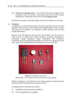 X TOPIC 1  FUNDAMENTALS OF POWER ELECTRONICS 
 
 
8 
(iii) Forward conducting mode ă The thyristor has been triggered into