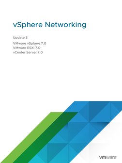 vSphere Networking
Update 3
VMware vSphere 7.0
VMware ESXi 7.0
vCenter Server 7.0
