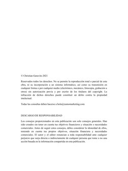 © Christian Garavito 2021 
Reservados todos los derechos. No se permite la reproducción total o parcial de esta 
obra, ni su