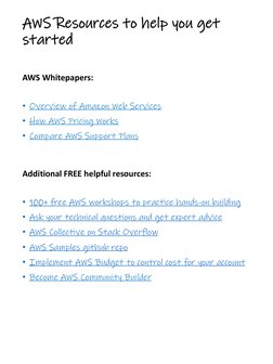 Free AWS Cloud Practitioner Resources | PDF | Amazon Web Services ...