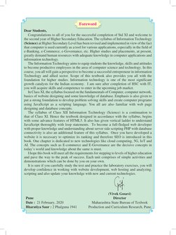 Dear Students,
Congratulations to all of you for the successful completion of Std XI and welcome to
the second year of Highe