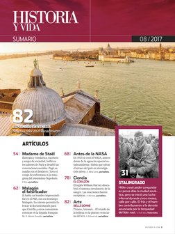 historia y  vida 3
31
sumario
08 / 2017
82
esplendor en venecia 
Belleza y color en el Renacimiento
artículos
Madame de Staël