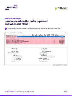 Order Type Ioc Rithmic Rithmic Trader Pro User Manual | PDF | Customer | Computing