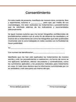 Por este medio de presente, manifiesto de manera clara, consiente, libre
y espontanea, autorizo a _________ para que, por med