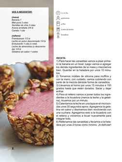 VAS A NECESITAR:
(masa)
Banana 1
Miel pura 2 cdas
Semillas de chía 2 cdas
Avena arrollada 3/4 tz
Canela 1 cda
(relleno)
Framb