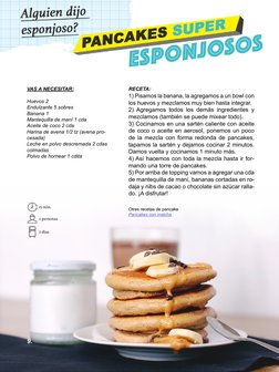 VAS A NECESITAR:
Huevos 2
Endulzante 5 sobres
Banana 1
Mantequilla de maní 1 cda
Aceite de coco 2 cda
Harina de avena 1/2 tz