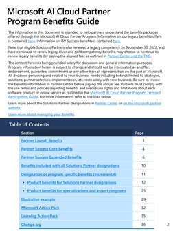 Microsoft AI Cloud Partner Benefits Guide | PDF | Microsoft Azure ...