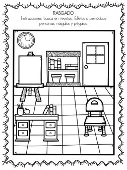 RASGADO 
Instrucciones: busca en revistas, folletos o periódicos  
personas, rásgalos y pégalos. 
