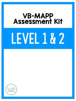 VB-MAPP Assessment Kit Setup Guide | PDF | Information | Hand
