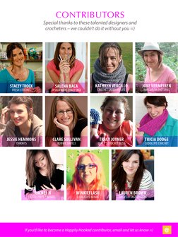 CONTRIBUTORS
Special thanks to these talented designers and
crocheters – we couldn’t do it without you =)
If you’d like to b