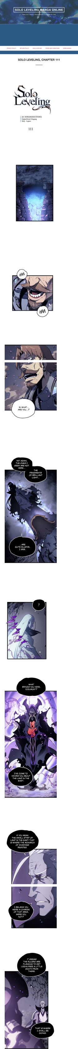 Solo Leveling Chapter 111 Free Read | PDF