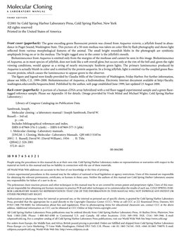 Molecular Cloning - Laboratory Manuals 2 | PDF