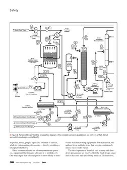 36
www.cepmagazine.org     July 2006     CEP
inspected, tested, purged again and returned to service,
while its twin continue
