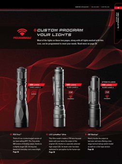 SUREFIRE CATALOG 2012 // 800.828.8809 // SUREFIRE.COM
3
NEW PRODUCtS //
FOR 2o12
Ω  P2X Fury™
      Think of it as a turbocha