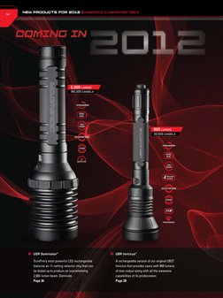 Ω  UDR Dominator®
      SureFire’s most powerful LED rechargeable 
      features an 11-setting selector ring that can