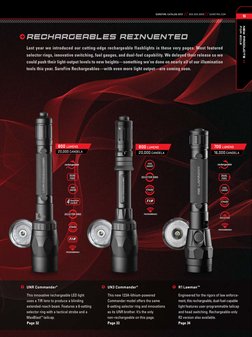 NEW PRODUCtS //
FOR 2o12
Ω  UN3 Commander®
      This new 123A-lithium-powered 
      Commander model offers the same
6-setti