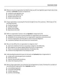 Risk Management Exam Questions Guide | PDF | Risk | Risk Management