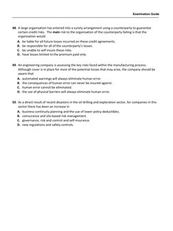 Risk Management Exam Questions Guide | PDF | Risk | Risk Management