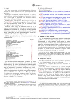 ASTM D143 Standard Test Methods For Small Clear Specimens of Timber ...