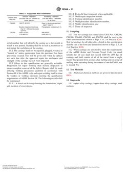 serial number that will identify the casting as to the month in
which it was poured. Marking shall be in such a position as t
