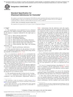 ASTM C494 - C494M-19e1 | PDF | Concrete | Cement