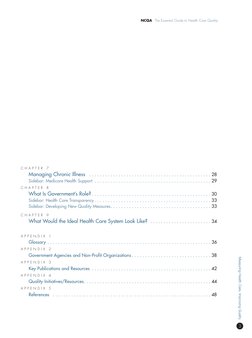 NCQA  The Essential Guide to Health Care Quality
Measuring Health Care. Improving Quality.
3
C H A P T E R  7
Managing Chroni