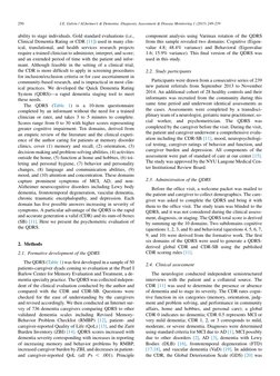 ability to stage individuals. Gold standard evaluations (i.e.,
Clinical Dementia Rating or CDR [11]) used in many clin-
ical,