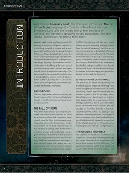 INTRODUCTION
Welcome to Emissary Lost, the first part of the epic Mercy
of the Icons campaign for Coriolis – The Third Horiz