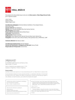 ©ediciones sm, 2017
Av. Callao 410, 2° piso
[C1022AAR] Ciudad Autónoma de Buenos Aires
ISBN 978-987-731-630-8
Hecho el depósi