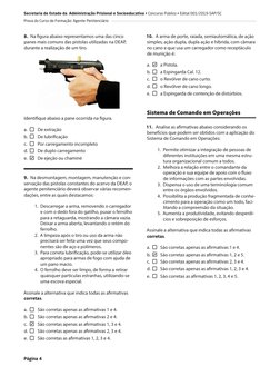Página 4
Secretaria de Estado da Administração Prisional e Socioeducativa • Concurso Público • Edital 001/2019-SAP/SC
Prova