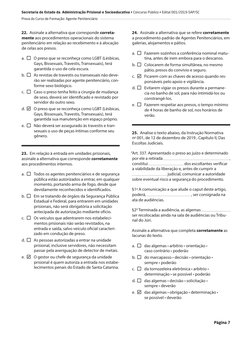 Página 7
Secretaria de Estado da Administração Prisional e Socioeducativa • Concurso Público • Edital 001/2019-SAP/SC
Prov
