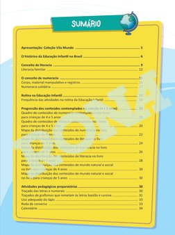 Apresentação: Coleção Vila Mundo ................................................................... 5
O histórico da Educaç