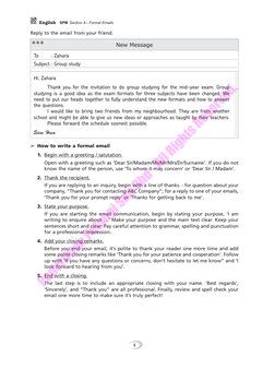 SPM Email Writing Guide and Examples | PDF | International Student ...